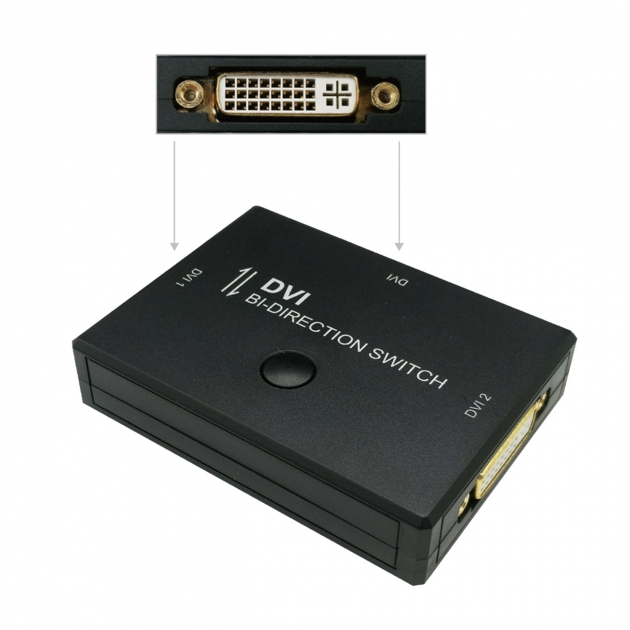 DVI 1x2, 2x1 Bi-direction Switch 2