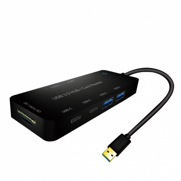 USB 3.0 to USB 3.0 AFx4 + CFx2 + SD/Micro SD Converter(5V)