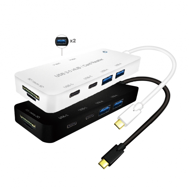 TYPE C to USB 3.0 AFx4 + CFx2 + SD/Micro SD Converter 3